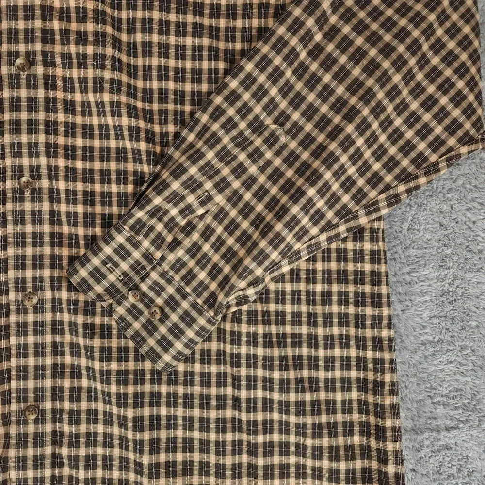 Gander Mountain Shirt Mens Large Plaid Button Chest Pocket Long Sleeve Outdoor